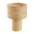 Hand-woven Bamboo Cylinder Table Lamp With Clear Cord