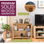 Hatcher 80cm H x 100cm W Solid Wood Standard Bookcase
