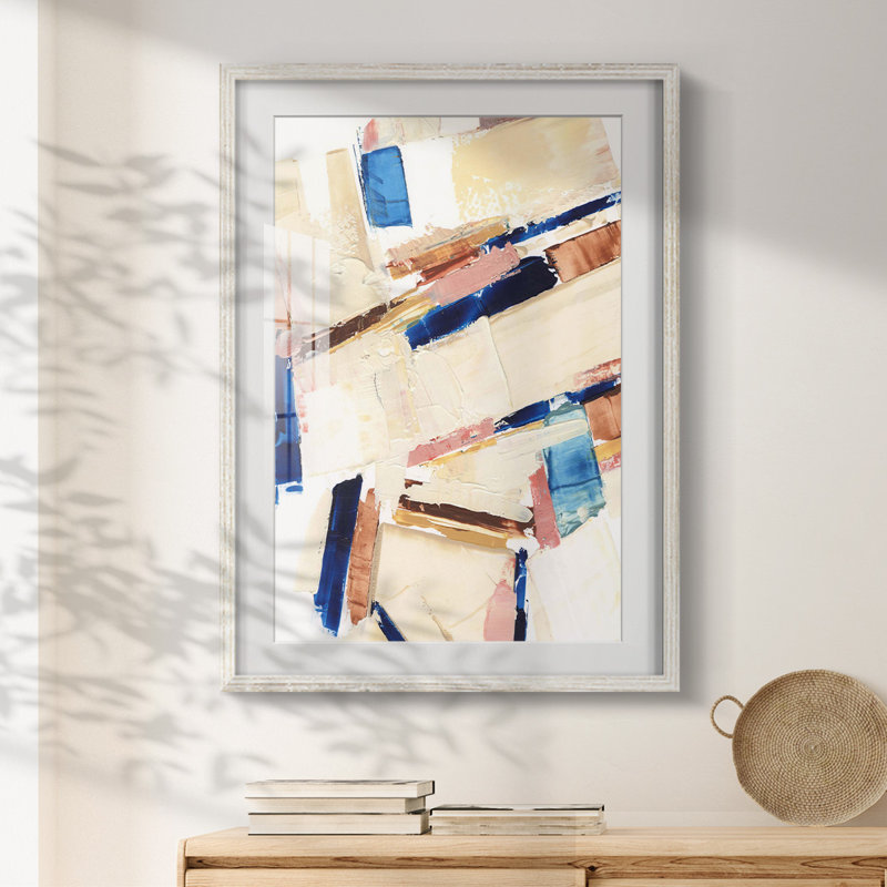 Pivot Point II - impression encadrée, Blanc, H 28,5 po x l 20,5 po