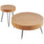 Ensemble de tables basses rondes 2 pièces