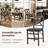 Padded Stackable Folding Dining Chairs with Solid Wood Frame-1997018712