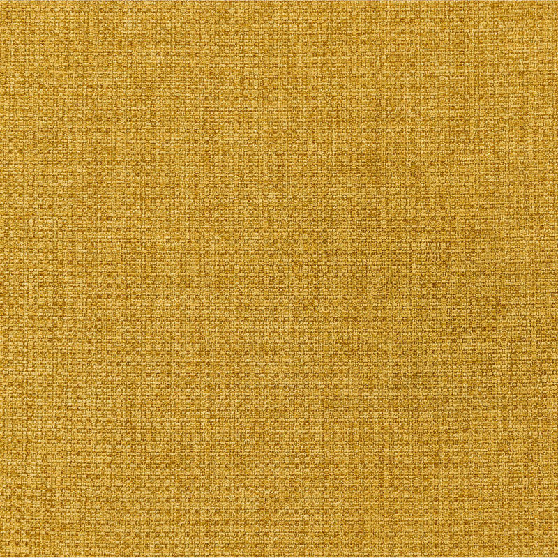 Banc d'appoint rembourré en tissu Delsur, Jaune moutarde