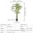78.03 " H Faux Palm Tree