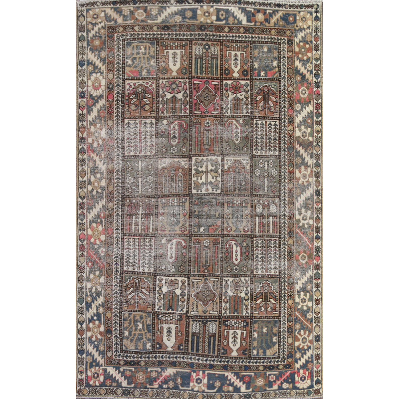 Tapis persan Bakhtiari noué à la main 6 x 10