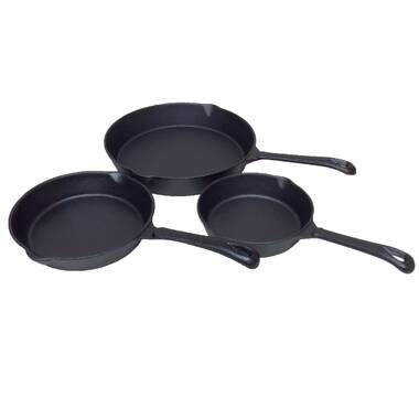 CUISILAND Pre-Seasoned 14 Cast Iron Wok with Wood Lid 