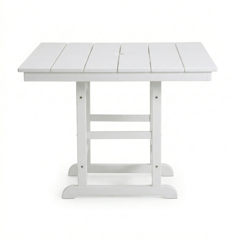 Patio Dining Table with Detachable 2-Panel Tabletop