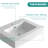 BB02-24-101, Integrated solid surface basin WITHOUT drain & faucet