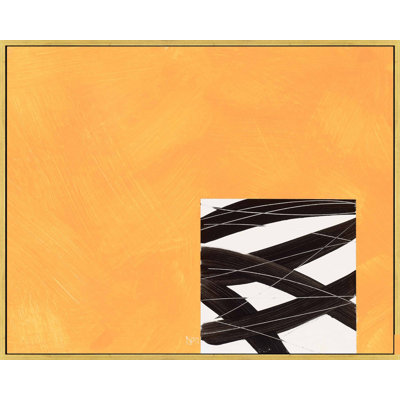Composition With Yellow 2 Print by Robert Kamnatnik