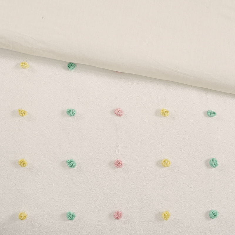 Ensemble d'édredon en coton , Édredon double / grand, 2 taies décoratives et 2, Multi