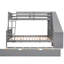Lit simple superposé au dessus d'un lit double avec lit gigogne, bureau et rangement-1415985025