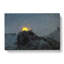 Moon Behind The Mountains In Canada - Wrapped Canvas-55363011