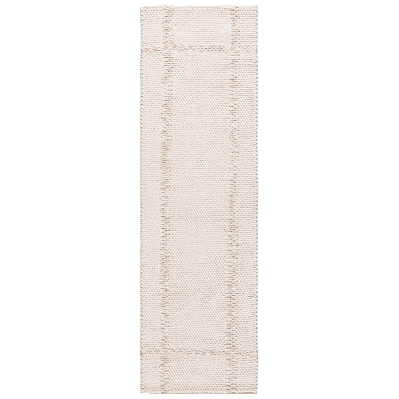 Tapis en laine tissé à la main Tolunay Natura, Tapis de couloir 2 pi 3 po x 8 pi