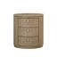 Table de chevet ovale - Caramel
