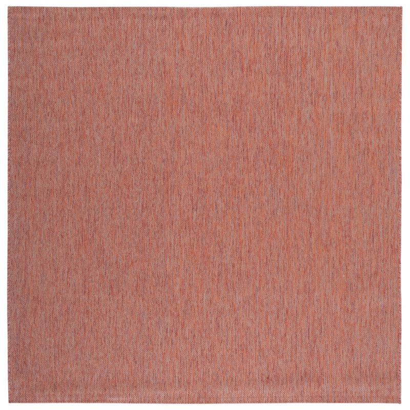 Tapis d'intérieur / extérieur de couleur unie Ephraim Performance, Carré 6 pi 7 po