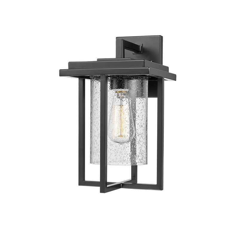 Beene Wall Light, Powder Coated Black, 14.125" H x 8" W x 8" D