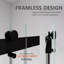 Porte de douche à porte coulissante double sans cadre avec verre gris cendré l 56 po x H 74 po