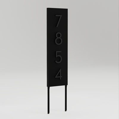 Welcome Home Steel Lawn Address Sign