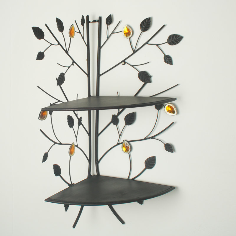Rogin 2 Piece Metal Corner Shelf