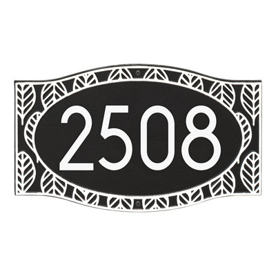 Frond Neohaus 1-Line Personalized Wall Address Plaque