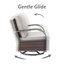 Ensemble de 2 chaises longues d'extérieur pivotantes en osier avec coussins Bobra-25185980