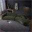 Canapé confortable avec méridienne 145,67 po Mid-Century-1440917875