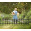 3m No Dig Metal Garden Fence – 5 Panels, Rustproof Powder-Coated Border for Yard, Patio, Flower Bed & Dog Barrier – Black-869987198