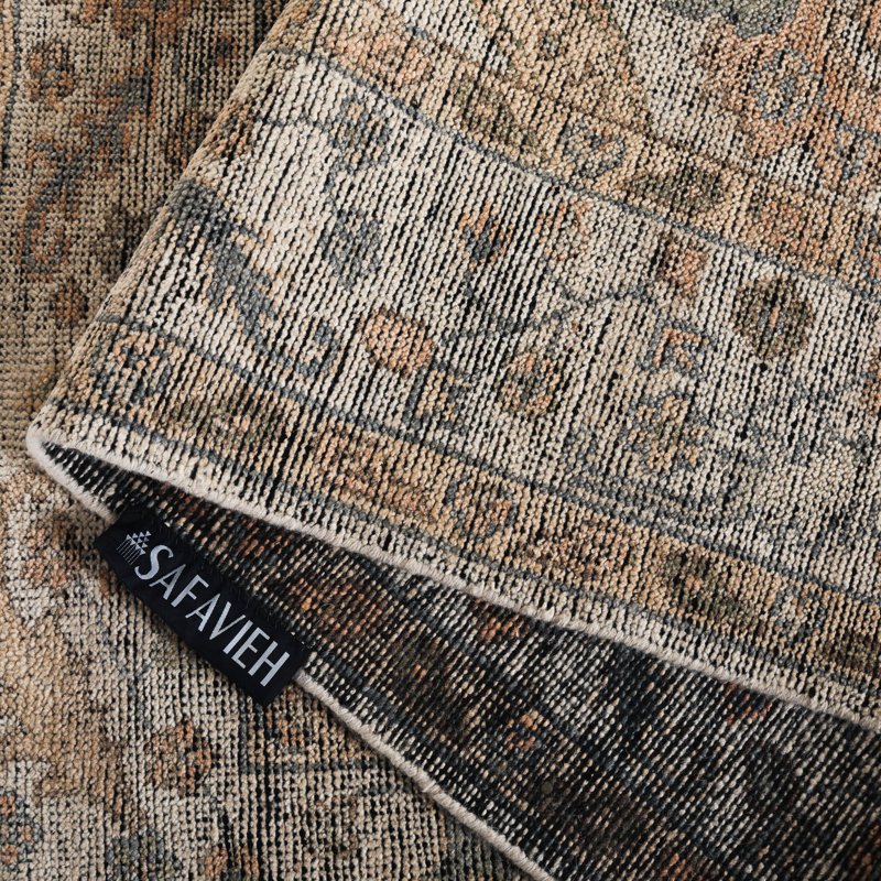 Tapis oriental en laine noué à la main Colha, Rectangle 6 pi x 9 pi