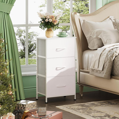 WLIVE Nightstand With 3 Drawers, Fabric Dresser, Organizer Unit,... by Hokku Designs