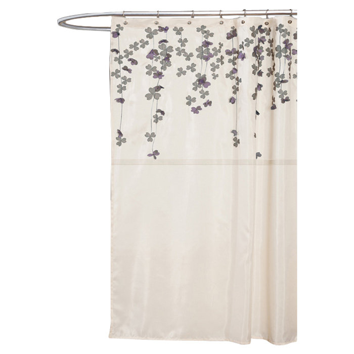 Greta Shower Curtain in Ivory