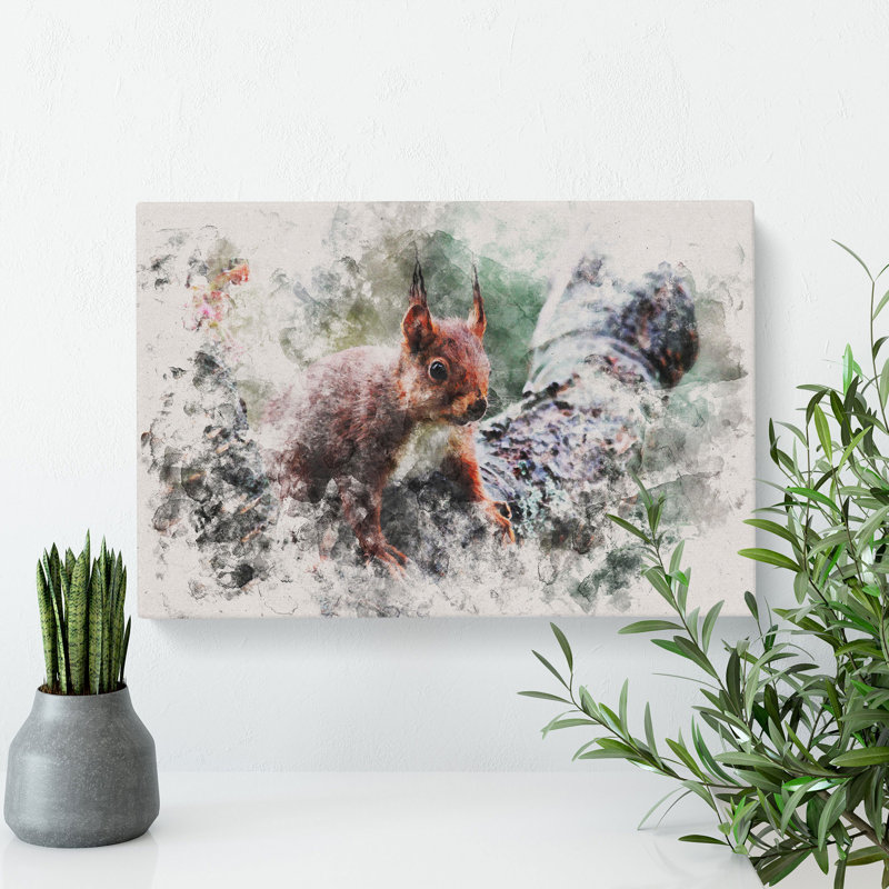 Red Squirrel Vol.1 - Wrapped Canvas, 35cm H x 50cm W x 3cm D