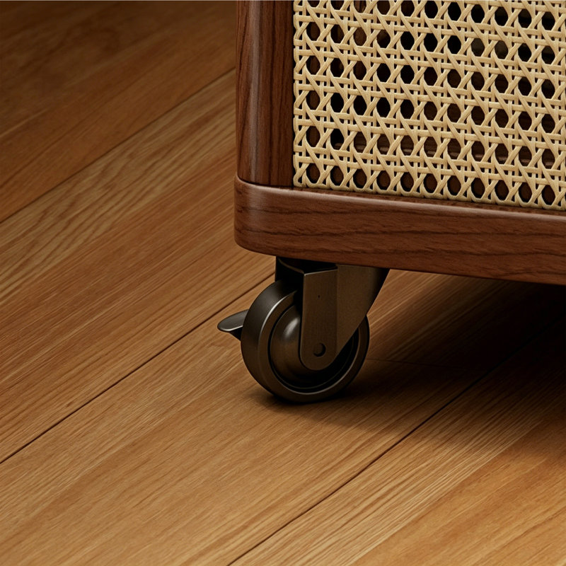 Portemanteau en bois d'hévéa, Brown