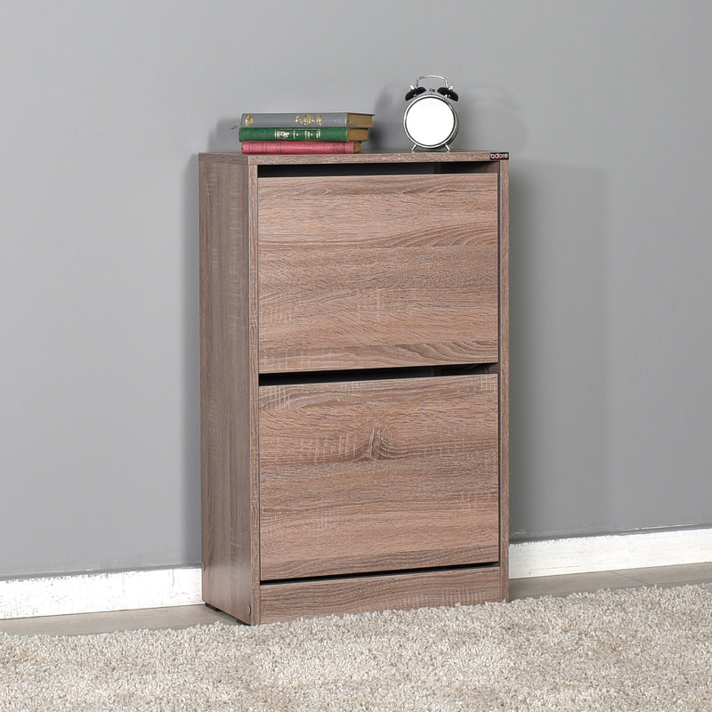8 Pair Shoe Storage Cabinet, Latte