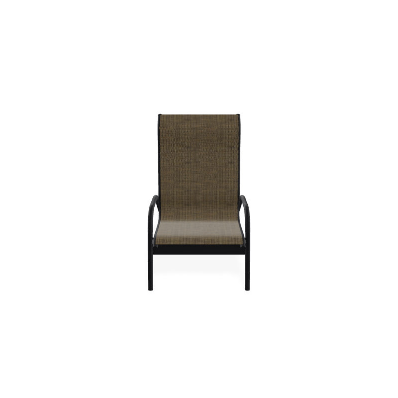 Gardenella Patio Chair, Beacon Taupe Sunbrella®, Black