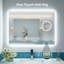 Rectangle Wall Makeup / Shaving Mirror-1824480347