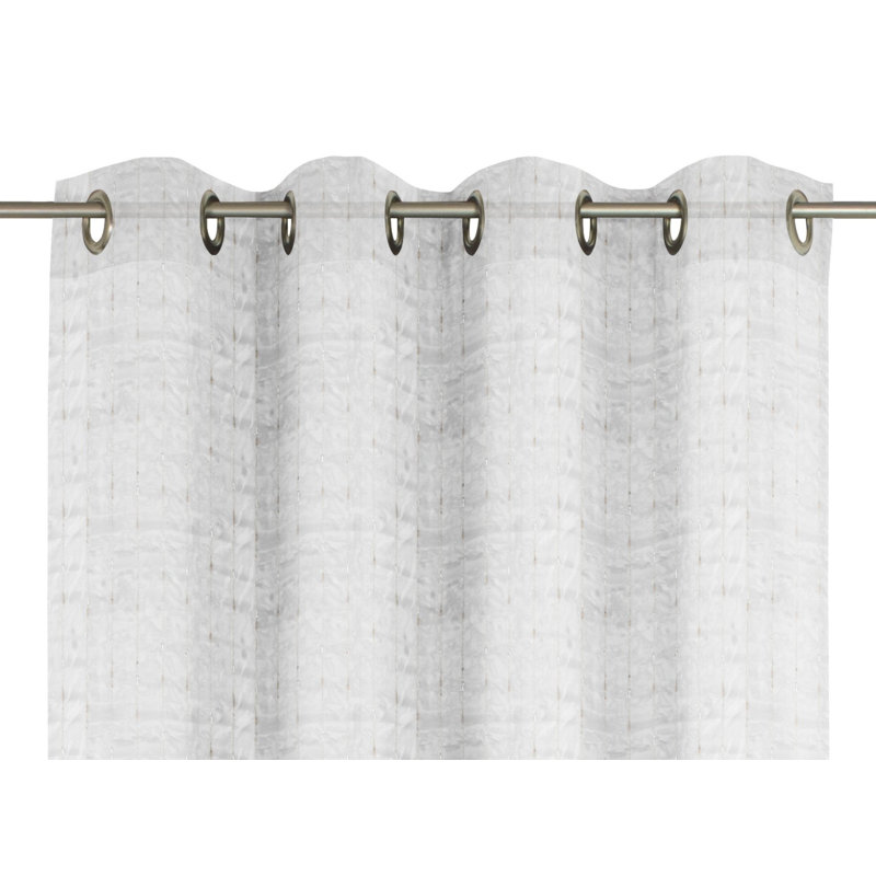 Viso Semi Sheer Curtain Single Panel, 450 W x 225 D cm