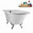 62" Streamline Clawfoot Tub,Tray,Drain, Clawfeet-101628984-102218228