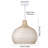 Aribella 1 - Light Natural Dome Pendant-32858490