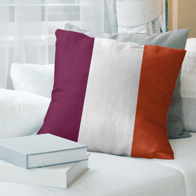 Leather/Suede Reversible Throw Pillow