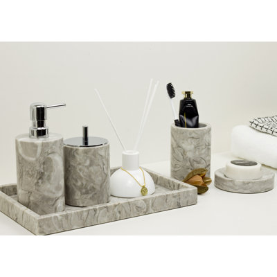 Marble Bathroom Accessories Set