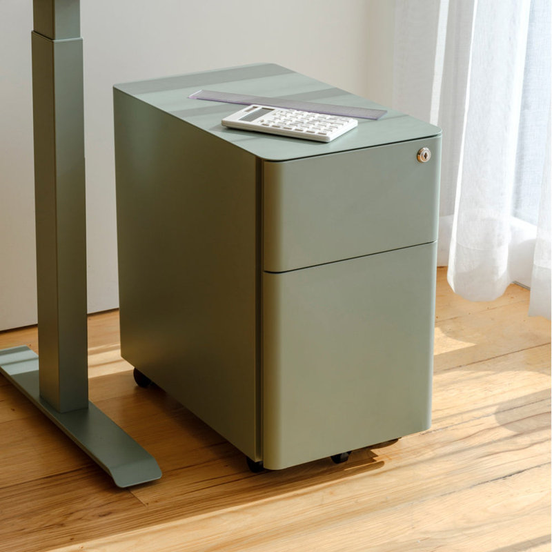 Small Filing Cabinet, Sage