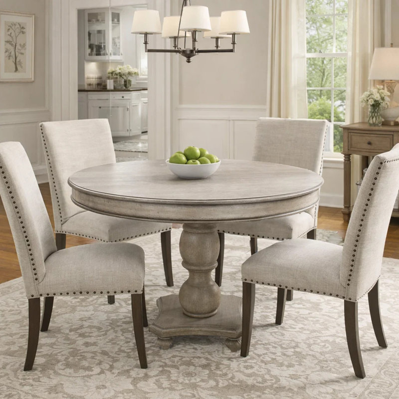 Blakley Round Solid Wood Dining Table