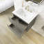 Meuble-lavabo mural 24 po avec comptoir en céramique blanche-685143268