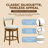  Ruxban 26" Swivel Counter Stool, Weathered Oak, Sand Fabric Seat-427995410