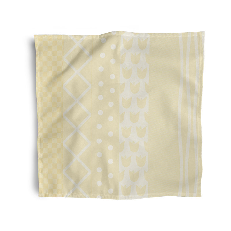 Ensemble de serviettes 4 pièces Josefa, Jaune