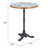 Round Outdoor Dining Table , 23.6 " W 23.6 " D