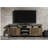 Ensata II Rustic Oak & Black Finish TV Stand