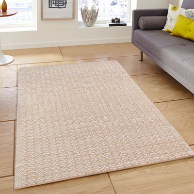 Tapis écologique en mélange de jute tissé à la main et à faible densité Bertrand