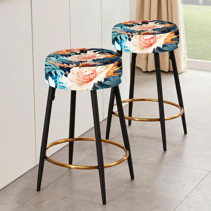 Ensemble de 2 tabourets de bar tropicaux Oceanic Harmony