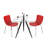 Glass Top Metal Base Dining Table-113430880