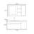 European modern and simple style bathroom cabinet